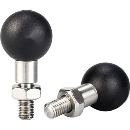 1Inch Ball Base M10 X 1.25 Male Thread Mount | Motorcycle Motorbike for ram Moun