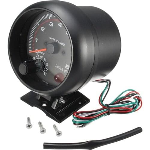 Hot sale 12v Car Led Shift Light 0-8000 Rpm New Waterproof Tachometers Tacho Gauge Meter