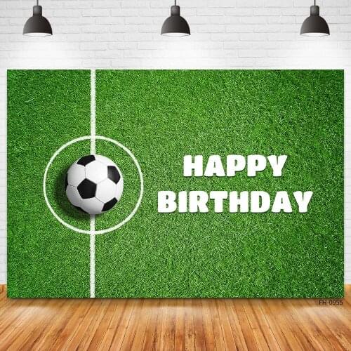 Grassland Madrid Stadium Football Field Soccer Green Grass Birthday Party Boy Photography Backgrounds Backdrops For Photo Studio