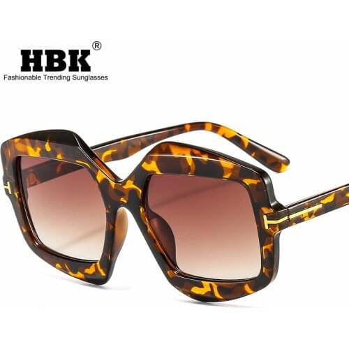 HBK New Fashion Irregular Sunglasses For Women Men Luxury Brand Design Vintage Colorful Punk Eyewear Ladies Male Driving UV400