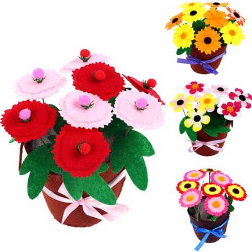Toys for Children Crafts Kids DIY Flower Pot Potted Plant Kindergarten Learning Education Toys Montessori Teaching Aids Toy