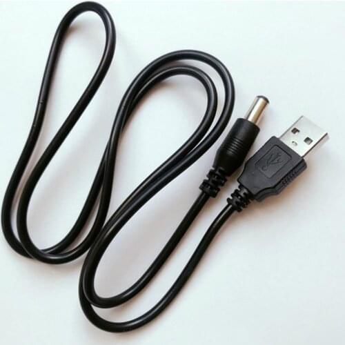 1 Meter Black USB To DC Charging Line Power Cable Connector for Electronics Devices Usb Extension Cable