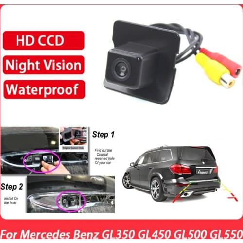 Car Rear View Camera CCD Full HD Night Vision Reverse Parking Camera high quality RCA For Mercedes Benz GL350 GL450 GL500 GL550
