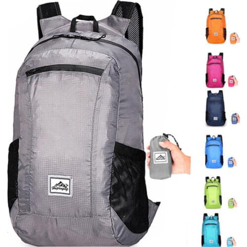 20L Lightweight Portable Foldable Backpack Waterproof Backpacks Folding Bag Ultralight Outdoor Pack for Women Men Travel Hiking
