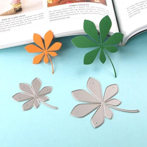 Horse chestnut leaves Stencils metal Cutting die for DIY Scrapbook Paper Album papercraft projects greeting cards decoration