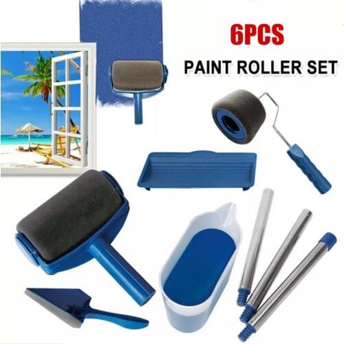 Multifunctional paint roller set professional corner brush home office wall decoration DIY handle painting set tool roller