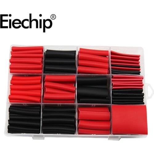 200pcs Heat Shrink Tube Kit 3: 1 Insulation Waterproof Shrink wrapping Electrical Connection Electrical Wire Cable Sleeving