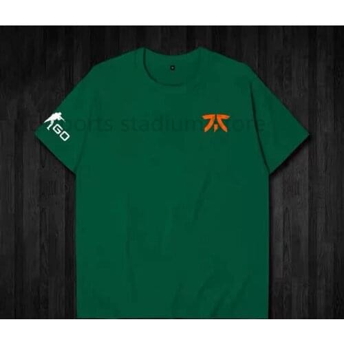 2021 New Mens and Womens T-shirt Fnatic FNC Official Hot-selling Oversized T-shirt CSGO Graphic T-shirt Harajuku Family Wear