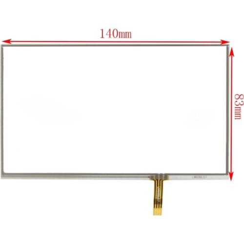 New 6 inch 4Wire Resistive Touch Panel Digitizer Screen For Lexand D6 HDR