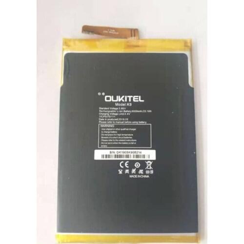 Original oukitel k9 phone battery 6000mah for OUKITEL K9 Waterdrop 7.12" FHD+ 1080*2244 16MP+2MP/8MP Smartphone