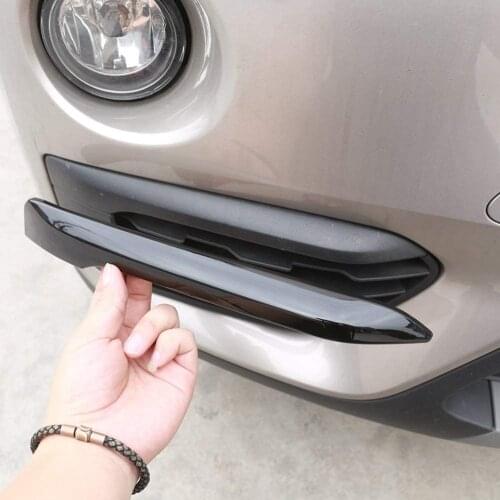 For BMW X1 F48 2016-2018 ABS Plastic Front Fog Lamp Strips Trim Cover Molding