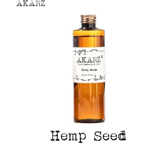 Hemp seed essential oil AKARZ Top Brand body face skin care spa message fragrance lamp Aromatherapy Hemp seed oil