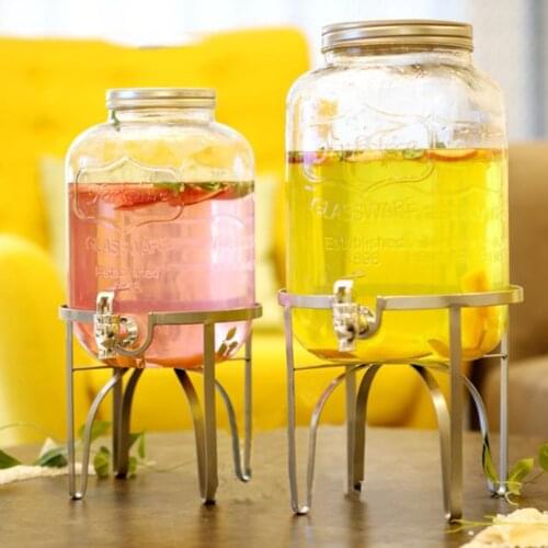 Drink Dispenser Iron Stander Party Juice Tea Bucket Bracket Holder for Pub Bar Cafe Juice Tea Wine Beer Bottle