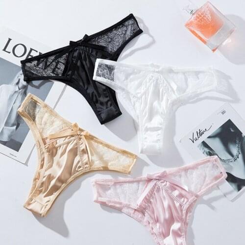 Sexy Women G String Panties Seamless Girls Underwear Briefs Hollow Out Thong Exotic Lace Underpants Lingerie Girls Intimates