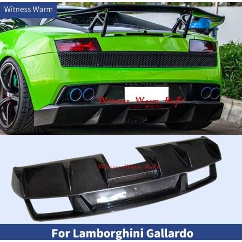 Carbon Fiber Rear Bumper Diffuser Lip Spoiler Back lip body kit For Lamborghini Gallardo LP550 LP560 LP570 08-12