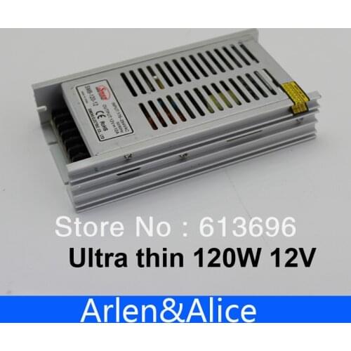 120W 12V Ultra thin Single Output Switching power supply for LED Strip light