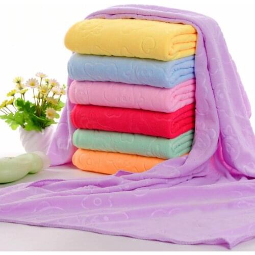 Cartoon Embossing Bear Bath Towel Water Absorption Towel Soft Baby Kids Children Washcloth Gift