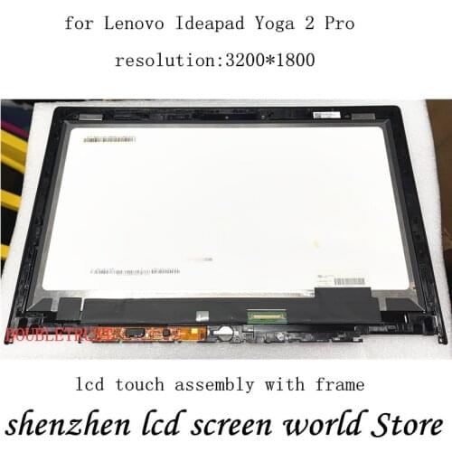 13.3 inch LTN133YL01-L01 QHD+ IPS LED LCD Display Touch Screen Digitizer Assembly + Bezel for Lenovo Ideapad Yoga 2 Pro 20266
