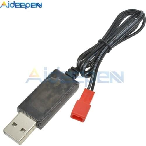 1Pcs 3.7V 500mA Output 1S Lipo Lithium Battery USB Cable Charger Red JST Female Head