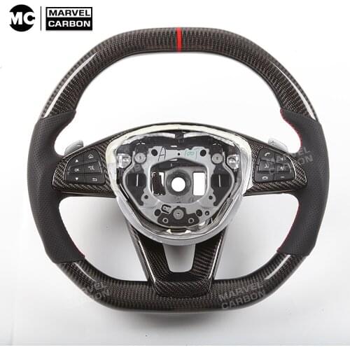 100% Real Carbon Fiber Steering Wheel for C Class,W205 ,S213,W213,X156,C117,X117,W218,X218,C257,V222,X222, E Class,GLA,CLA