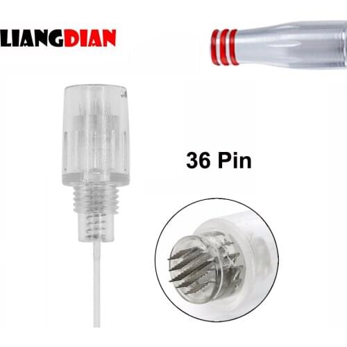100PCS/lot 8mm Screw Silicone Nano Micro 36 Pin Needles Cartridges For Permanent Microblading Microneedle Makeup Derma Pen
