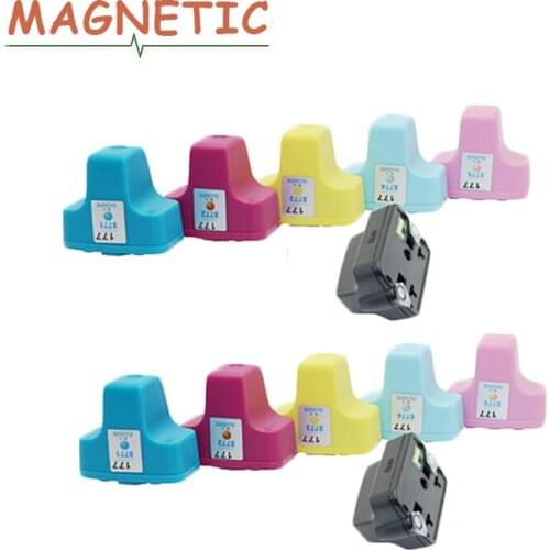 12pcs Magnetic Compatible ink cartridge for hp177 177 for HP Photosmart C5140 C5150 C5180 C5183 C5185 D7145 D7155