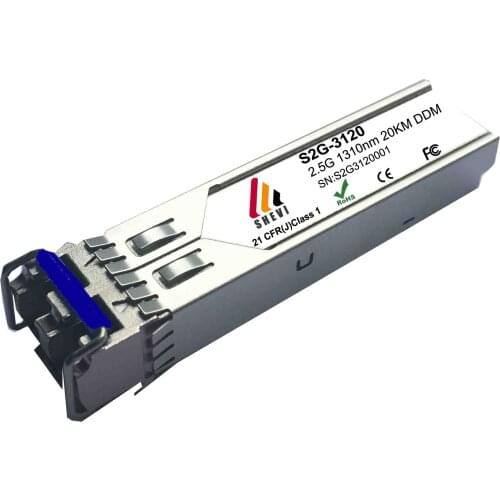 2.5G SFP 1310nm 20km Module DDM Compatible Skylane 2.5G SFP
