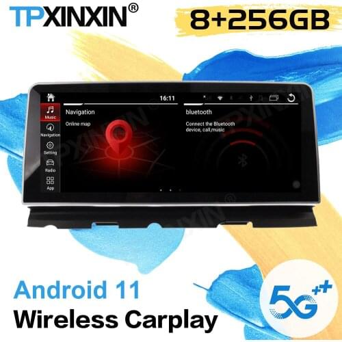 256G 1 DIN Radio Receiver Android 11 Auto For BMW 7 Series F01 F02 2009 2010 2011 2012 2013 2014 2015 GPS Video Player Head Unit