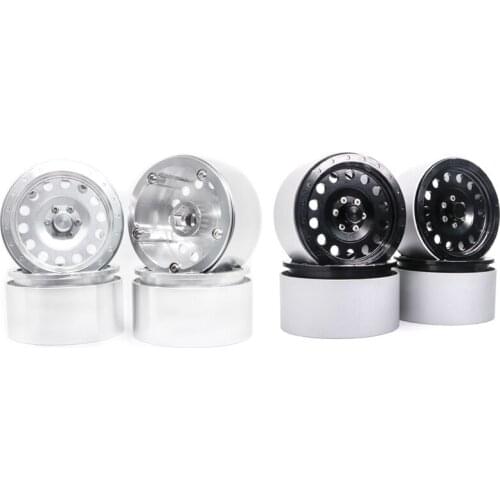 4Pcs Metal 2.2inch Beadlock Wheel Rim for 1/10 RC Rock Crawler Axial SCX10 RR10 90053 AX10 Wraith 90056 90045