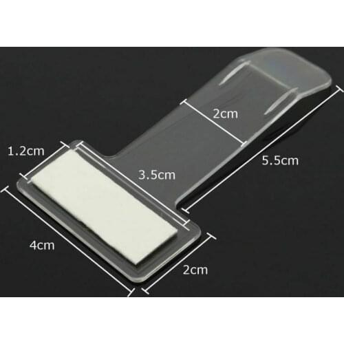 Car Parking Ticket Permit Holder Clip Tickets folder Time note holder T-shape Folder for Sticker Windscreen Window for Auto 5PCS
