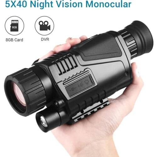 ZIYOUHU 5x40 Night Vision Infrared Digital Monocular Telescope Dual Use Day Night Hunting Device Video Recording
