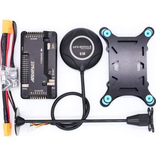 APM2.8 APM 2.8 flight controller+6M GPS built-in compass+xt60/T Plug power module +gps stand+shock absorber for RC Multicopter