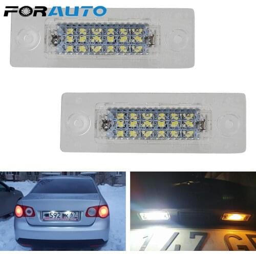 Car License Plate Lights Super Bright White Canbus 18 LED No Error 12V Number Plate Lamp