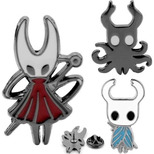 Hollow Knight Brooch Cartoon Enamel Pin Badge On Backpack Schoolbag Women Men Children Brooches&Pins Broche
