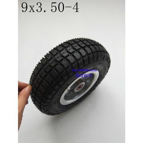 Free Shipping High Performance Electric Scooter9X3.50-4Wheel Rims with Inner Tube Fits Gas Scooter Pocket Bike Electric Tricycle