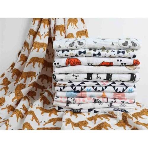 120*120 cm Baby Bath Towel Animal Print Newborn Shower Bathing Feeding Face Washcloth Wipe Cloths Infant Thin Summer Blanket