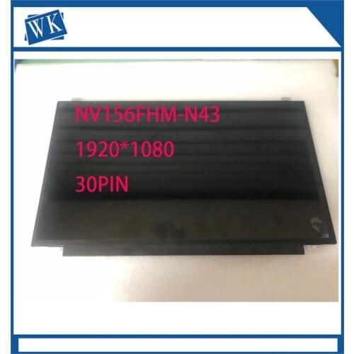For BOE NV156FHM-N43 V8.0 NV156FHM N43 LED Screen LCD Display Matrix for laptop 15.6" 30Pin FHD 1920X1080 for Dell DP/N MN98N