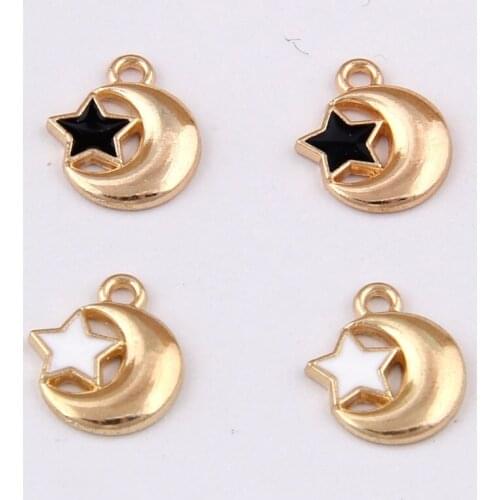 Dy102# moon Bracelet small pendant drop alloy jewelry accessories wholesale 100 / bag