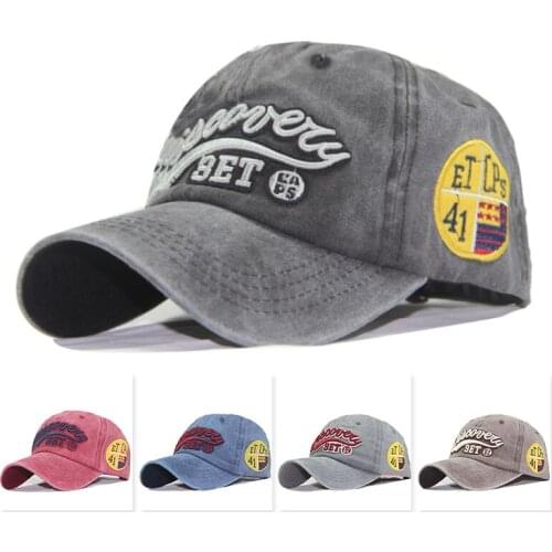 Leisure time Cotton used water wash 3et embroidery baseball cap outdoor Korean sun hat Snapback Cap summer men and women sun hat