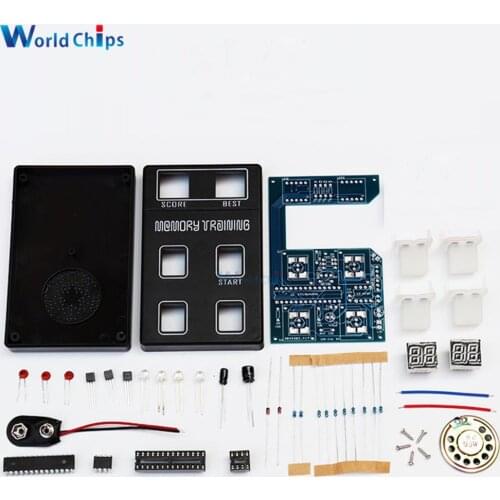 Memory Training Game Machine DIY Kit DC 9V Funny LED Electronic ABS Memory Game Console Making
