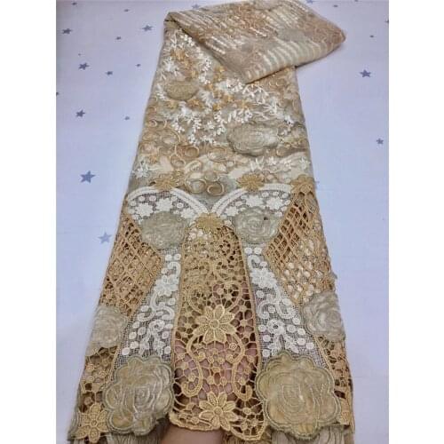 Good looking embroidery french net lace fabric JRB-2.91902 with pretty flowers for party dress