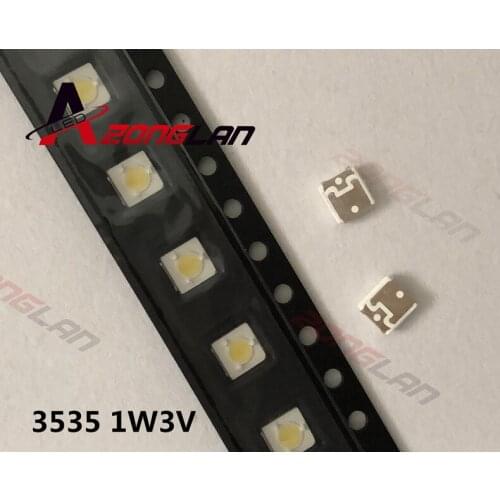 LUMENS LED Backlight 300PCS/Lot 1W 3V 3535 3537 Cool white LCD Backlight for TV TV Application