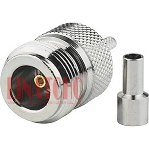 Rf coaxial cable rg174 rg316 rg178 lmr100 crimp N female jack connector