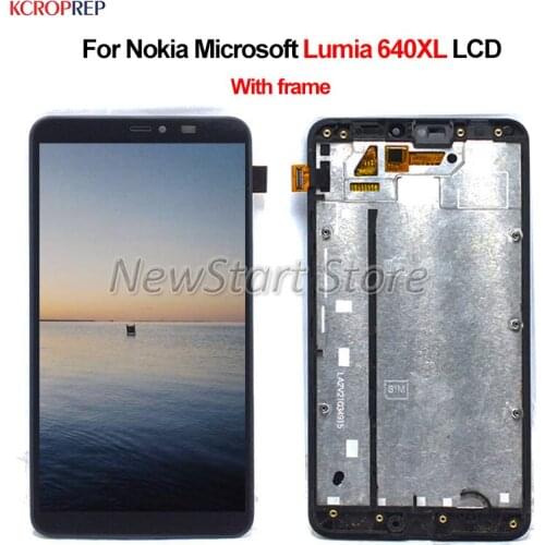 With Frame For Nokia Microsoft Lumia 640XL 640 XL LCD Display Touch Screen Digitizer Assembly 5.7" For Nokia 640XL 640 XL lcd