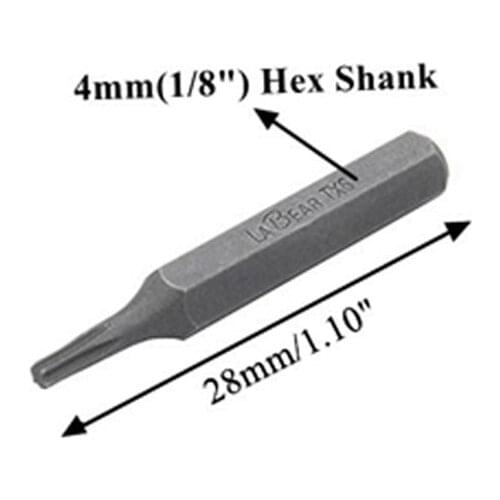 Hex Shank S2 Alloy Steel Screwdriver Bit Set Phillips Slotted Torx Hex for ES120 Electric Screwdriver ES-A7 4mm 1/8 Inch