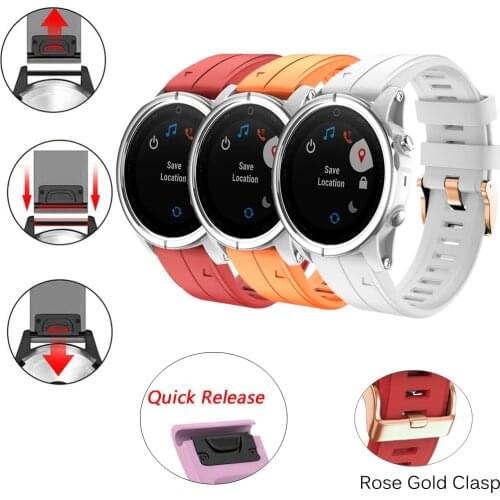 Silicone smart watch Strap for Garmin Fenix 6S Pro Quick Release Easy Fit Wrist Band bracelet For Fenix 5S/5S Plus Accessories