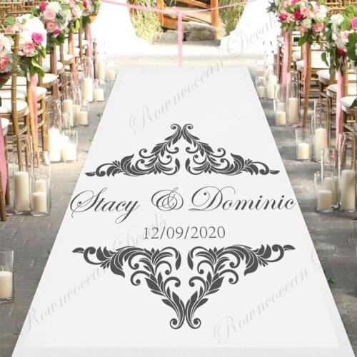 Dance Floor Vinyl Sticker Personalized Name Wedding Floor Decal Wedding Party Favors Floor Decoration Murals 4495