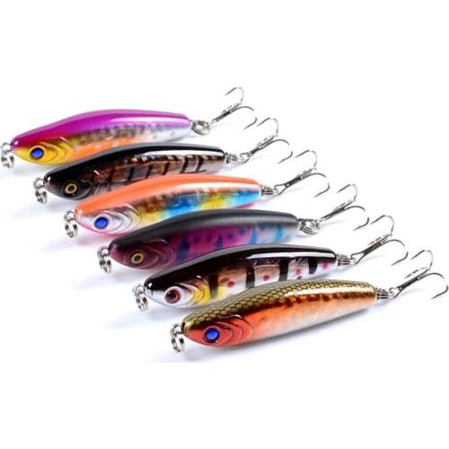 Sinking Bait 6.4cm 10.2g 3pcs Freshwater Saltwater Fishing Lure pencil crappie minnow Artificial Hard Bait Free Shipping