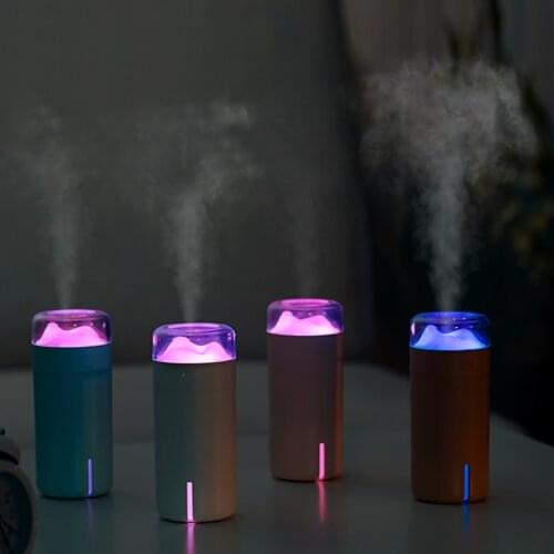 New Car Essential Oil Diffuser Mini Ultrasonic Dashan humidifier LED Night Light USB Aromatherapy Fogger humidifiers for Office