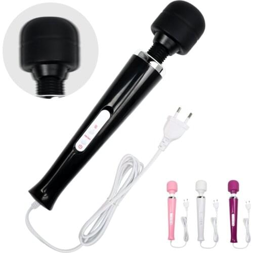 Large AV Straight Plug Charging Version Female 10-Frequency Vibrating Vibrator G-Spot Clitoral Stimulation Masturbation Flirting